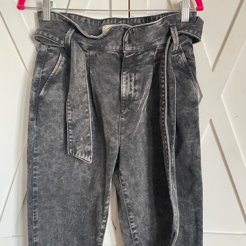 Sezane Austin Trousers Washed Black Jeans - Picture 11 of 14